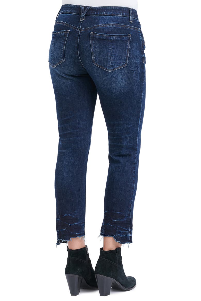 AB Technology Slim Fit Ankle Cropped Jeans, Alternate, color, INA - INDIGO ARTISINAL