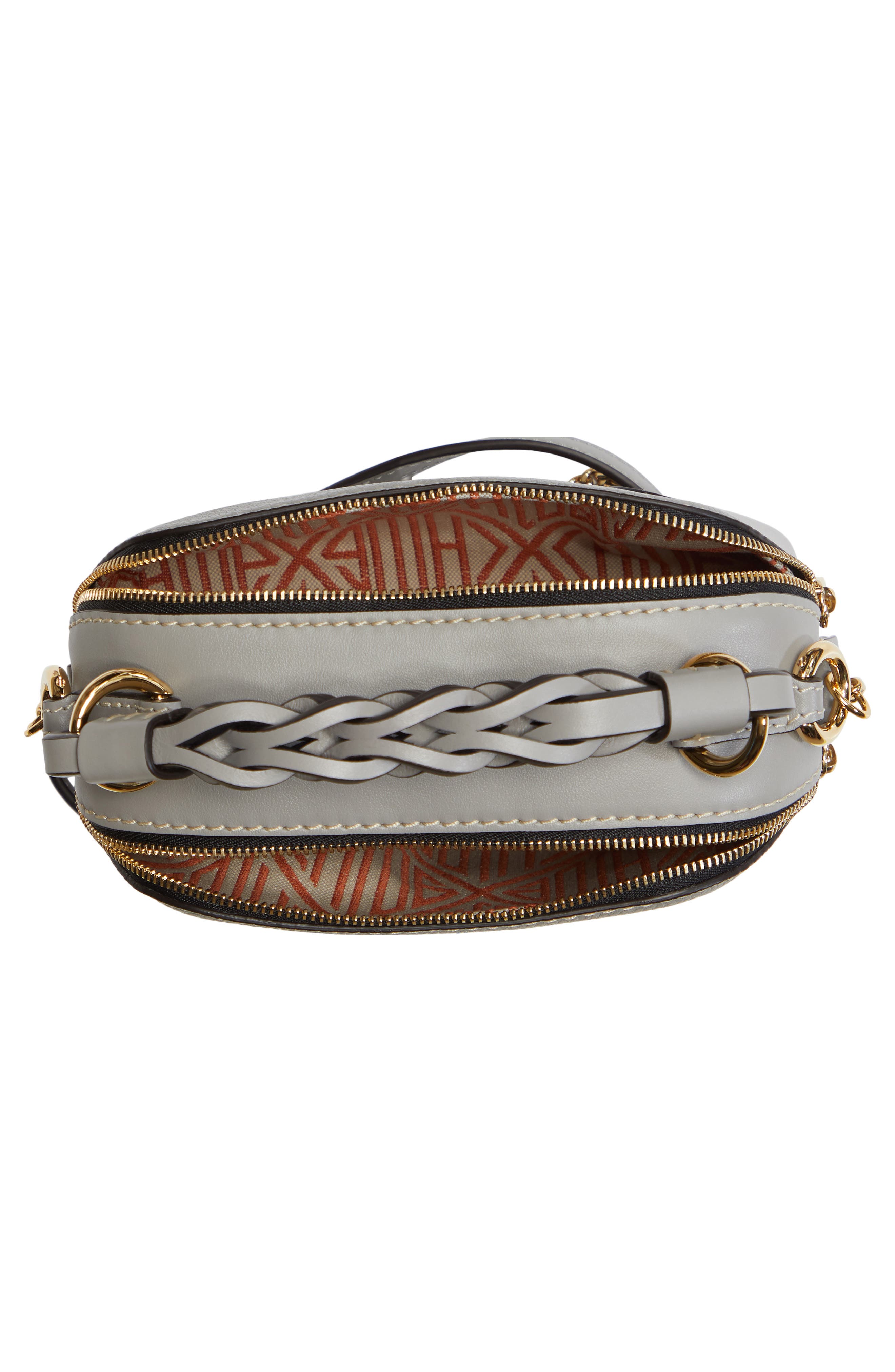 Chloé Mini Daria Hearty Floral Print Leather Crossbody Bag, Alternate, color, 