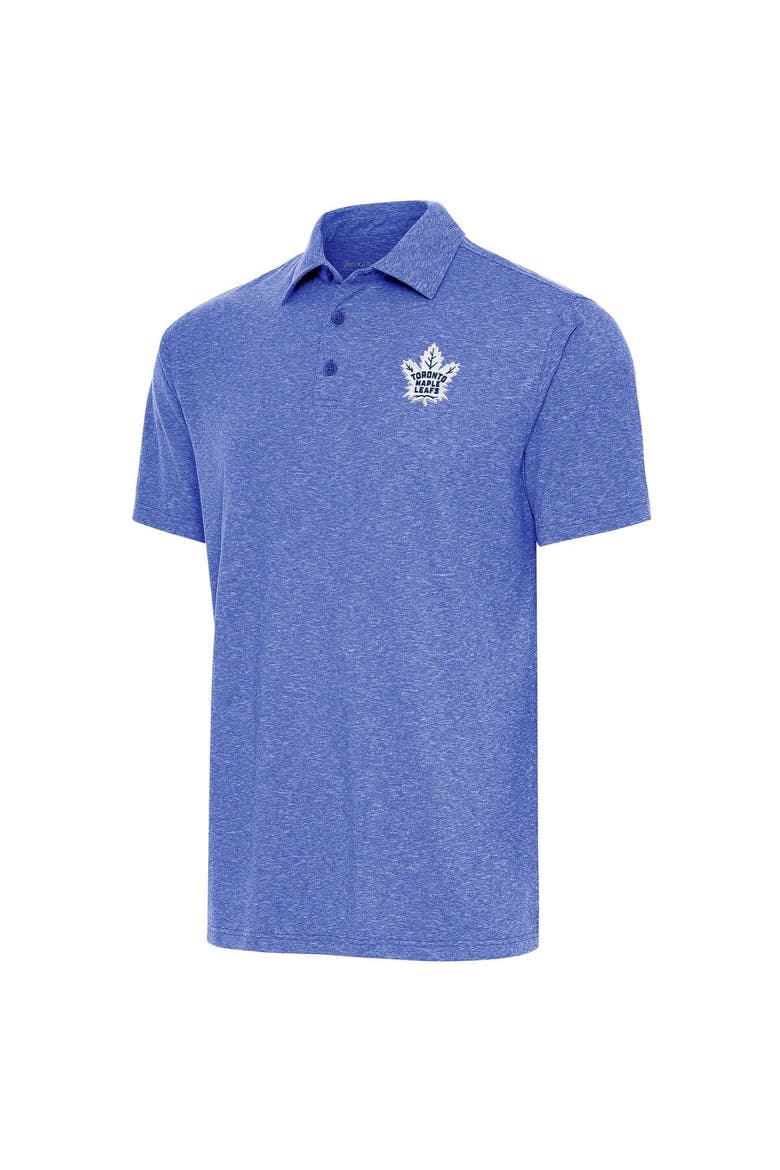 Men's Antigua  Heather Royal Toronto Maple Leafs Par Polo, Main, color, Heather Royal