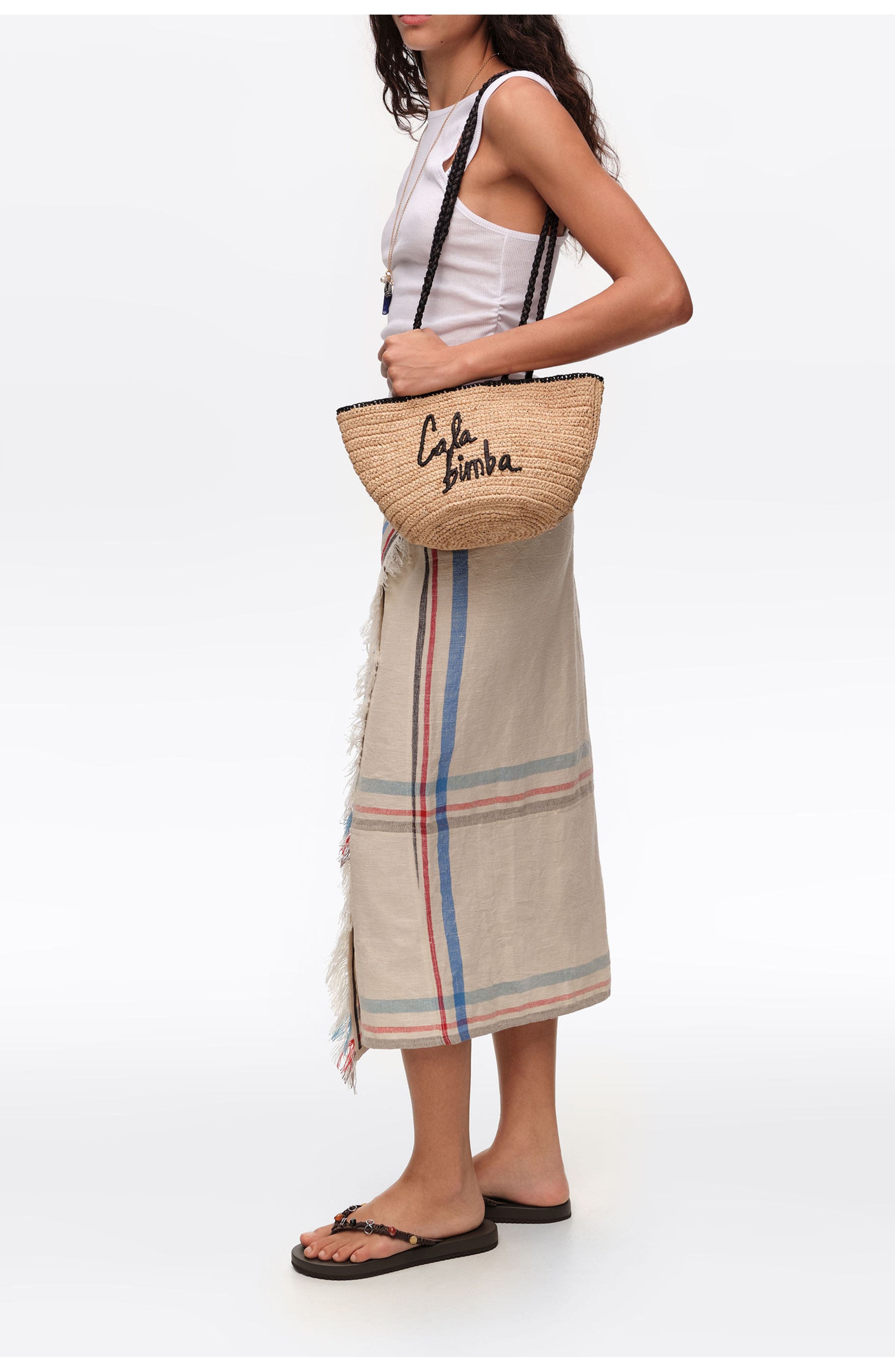 Small Raffia Basket Bag, Alternate, color, NATURAL