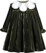 Tulleen Petal Velvet Dress