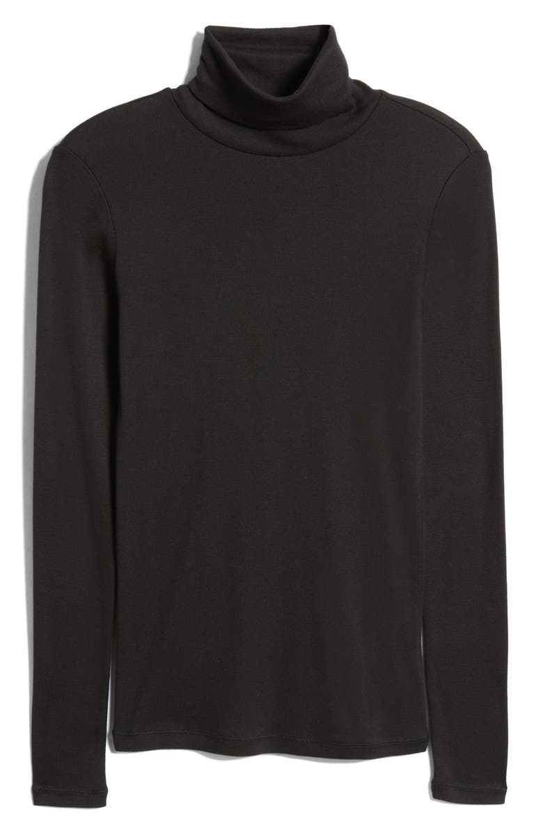 Splendid Cotton Blend Turtleneck, Alternate, color,