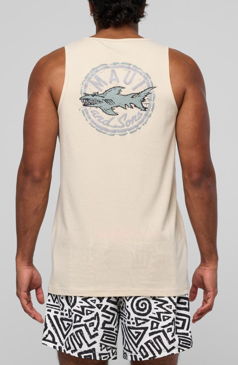 Maui & Sons Aggro Cookie Graphic Tank, Alternate, color, Vanilla