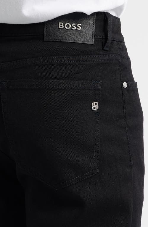 Hugo Boss Boss Ogden Straight Leg Jeans In Black