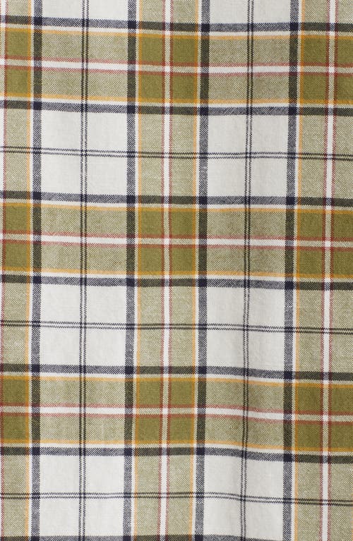VANS VANS LAWSON PLAID SHORT SLEEVE COTTON & LINEN BUTTON-UP SHIRT