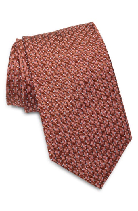 Geometric Silk Tie