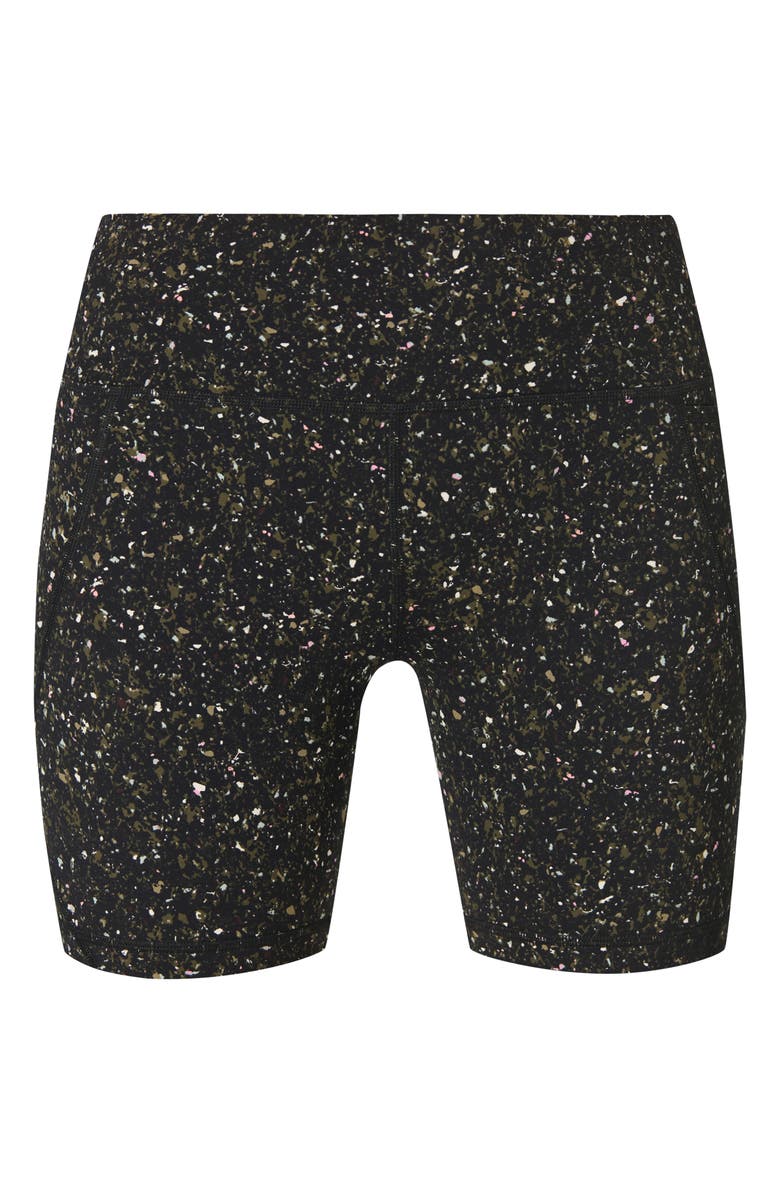 Sweaty Betty Power 6" Bike Shorts, Alternate, color, Green Ditsy Terrain Print