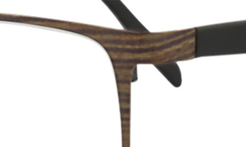 Maui Jim Square-frame Stainless Steel Optical Frames In Brown