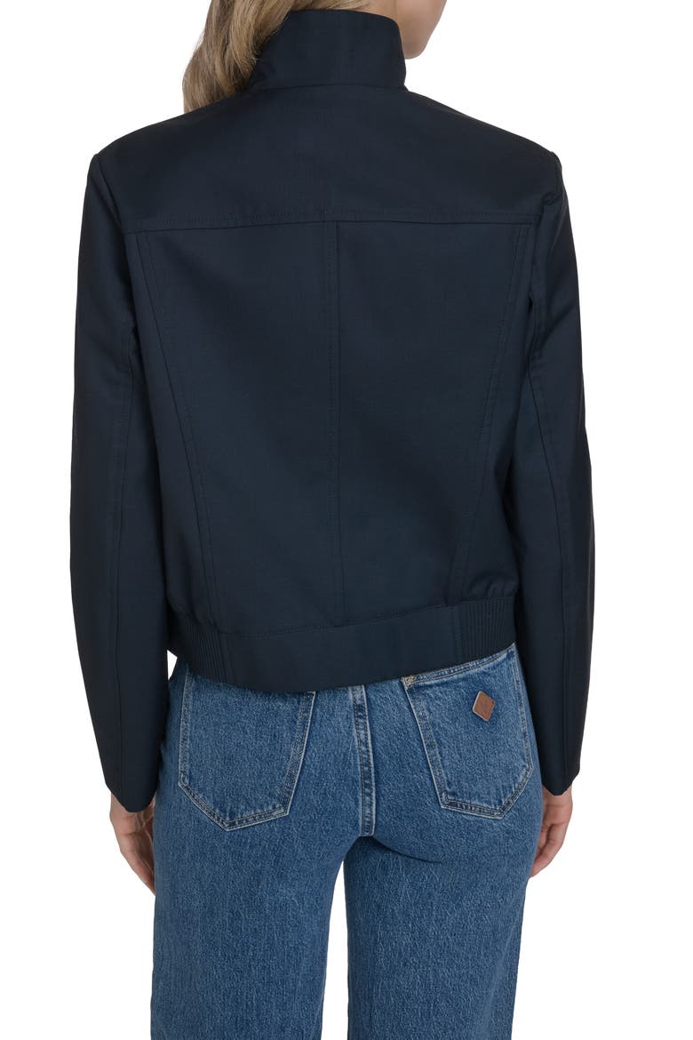 Bomber Rain Jacket, Alternate, color, NAVY