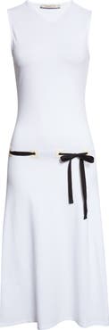 Paloma Wool Suni Drawstring Organic Cotton Knit Midi Dress