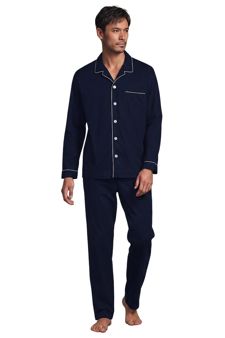 Long Sleeve Essential Pant Pattern Set, Main, color, Radiant Navy