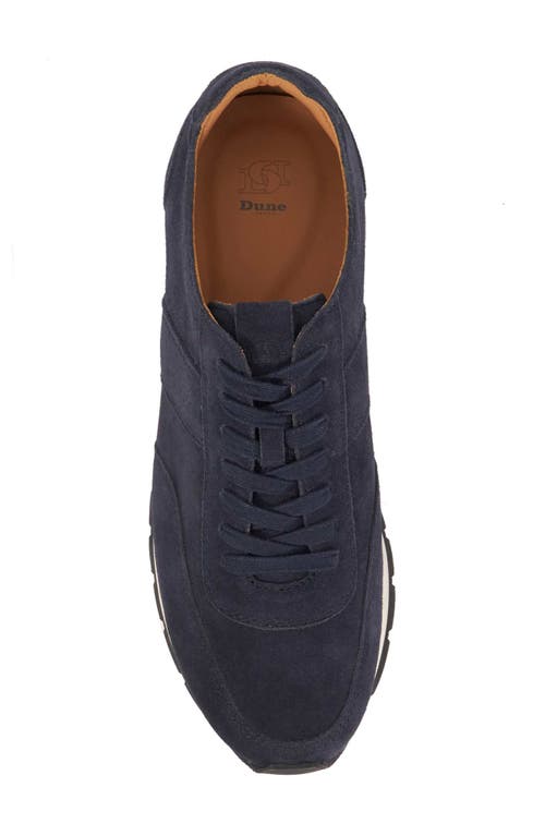 Dune London Treyson Suede Low Top Runner Sneaker In Multi