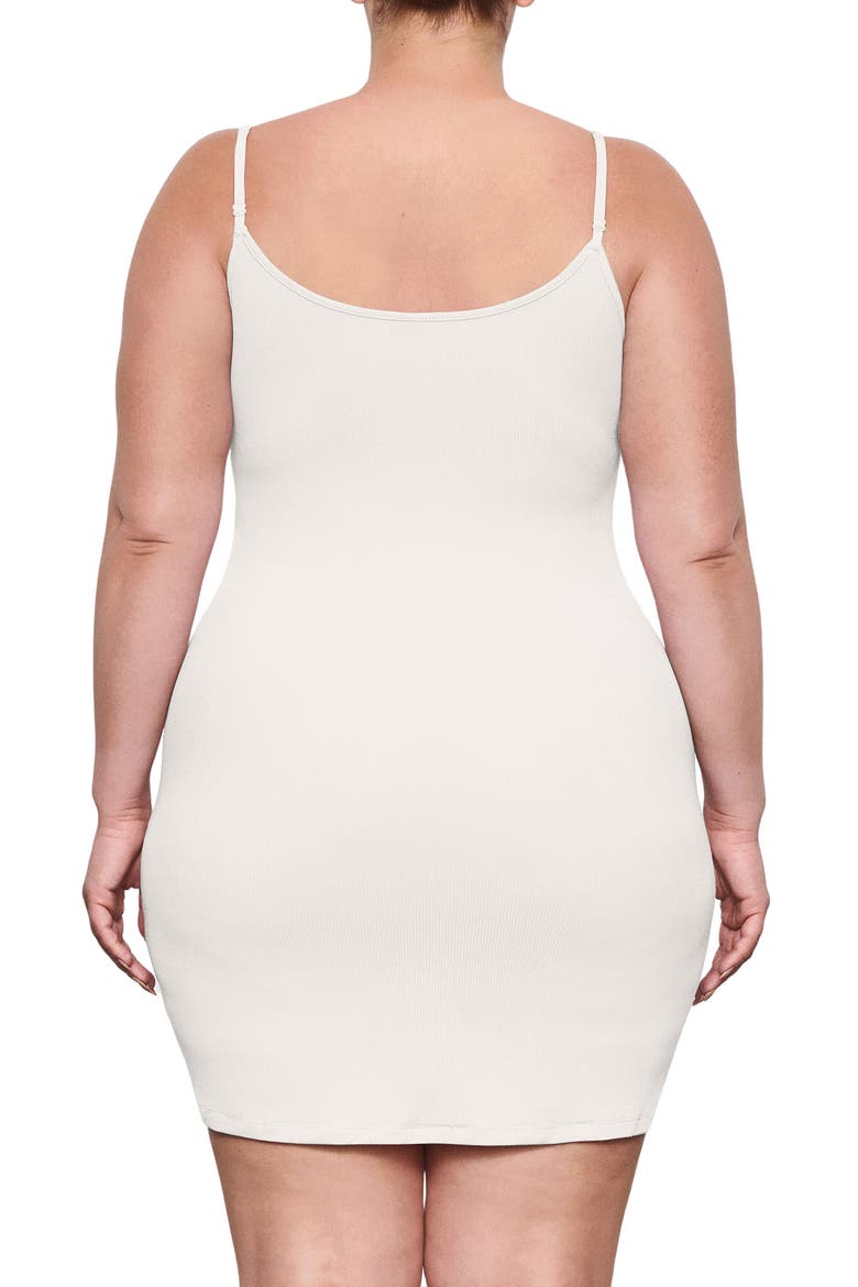 skims soft lounge slip dress short Soft Lounge Rib Mini Slipdress (Women)
