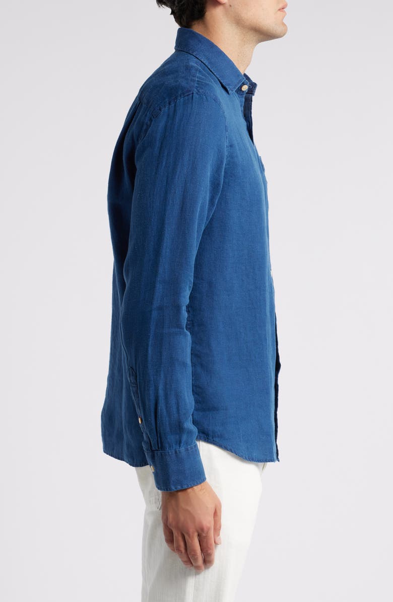 Faherty Laguna Linen Shirt, Alternate, color, Arroyo Wash