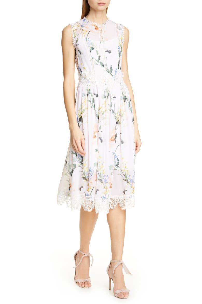 Cerloe Elegant Midi Dress, Main, color, NUDE PINK