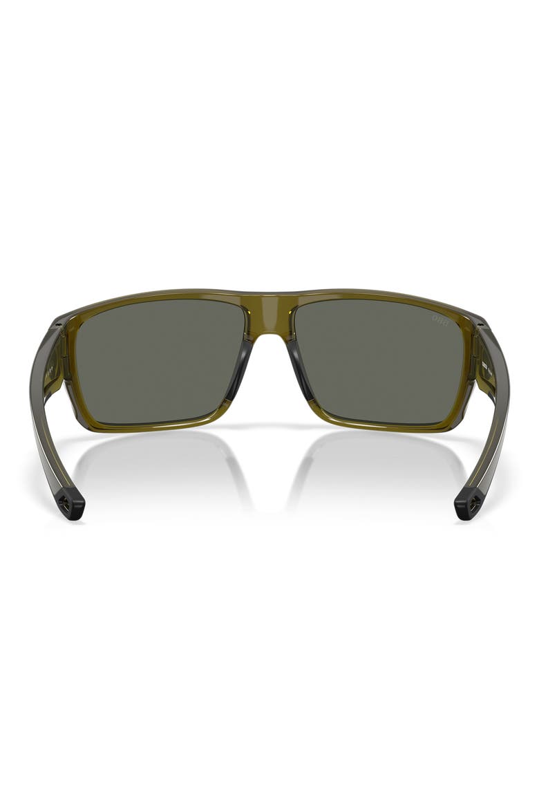 64mm Polarized Rectangular Sunglasses, Alternate, color, SEAGRASS / GRAY