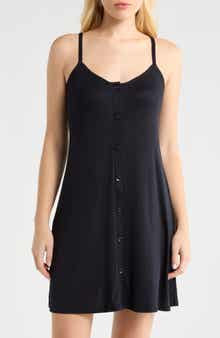 Rib Button Front Chemise