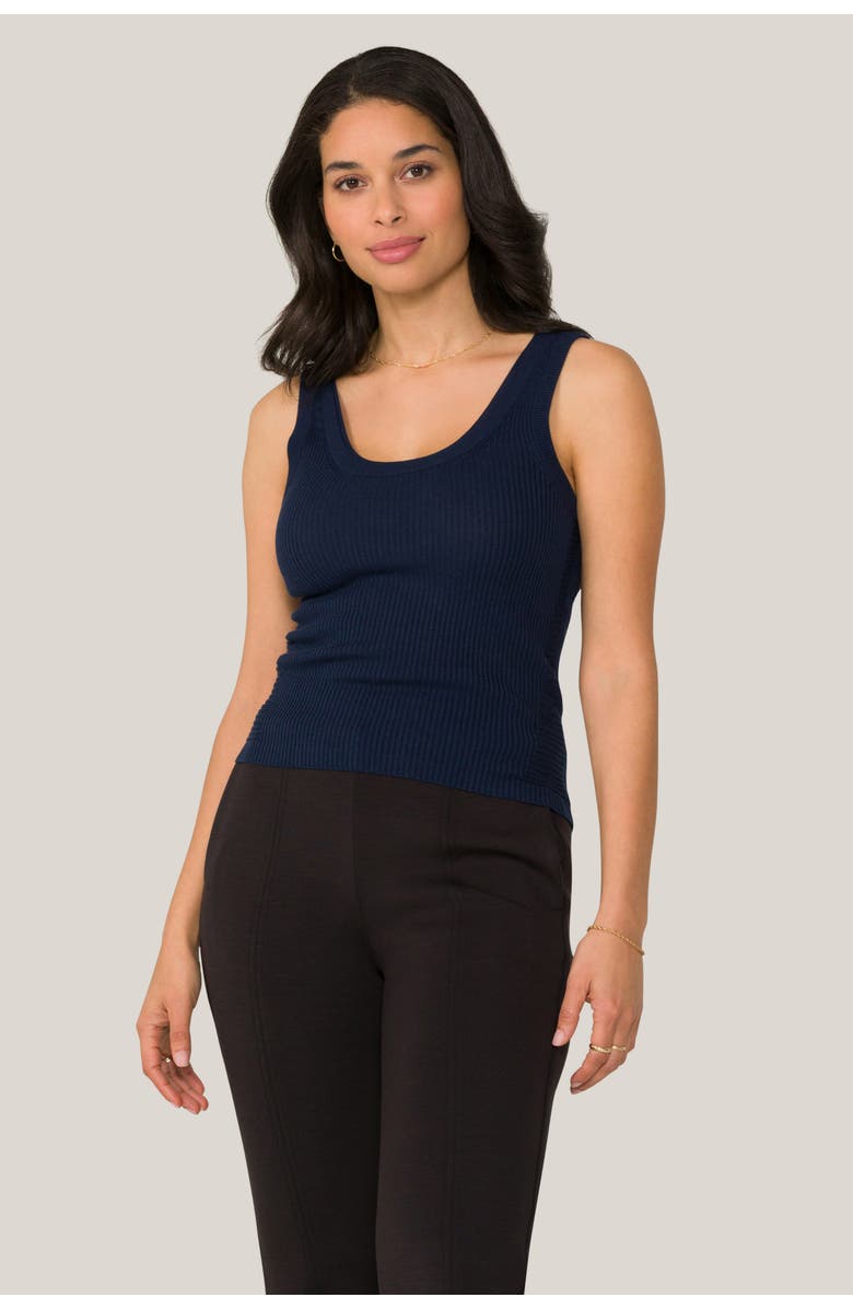 ALALA Vida Knit Tank, Main, color, Navy