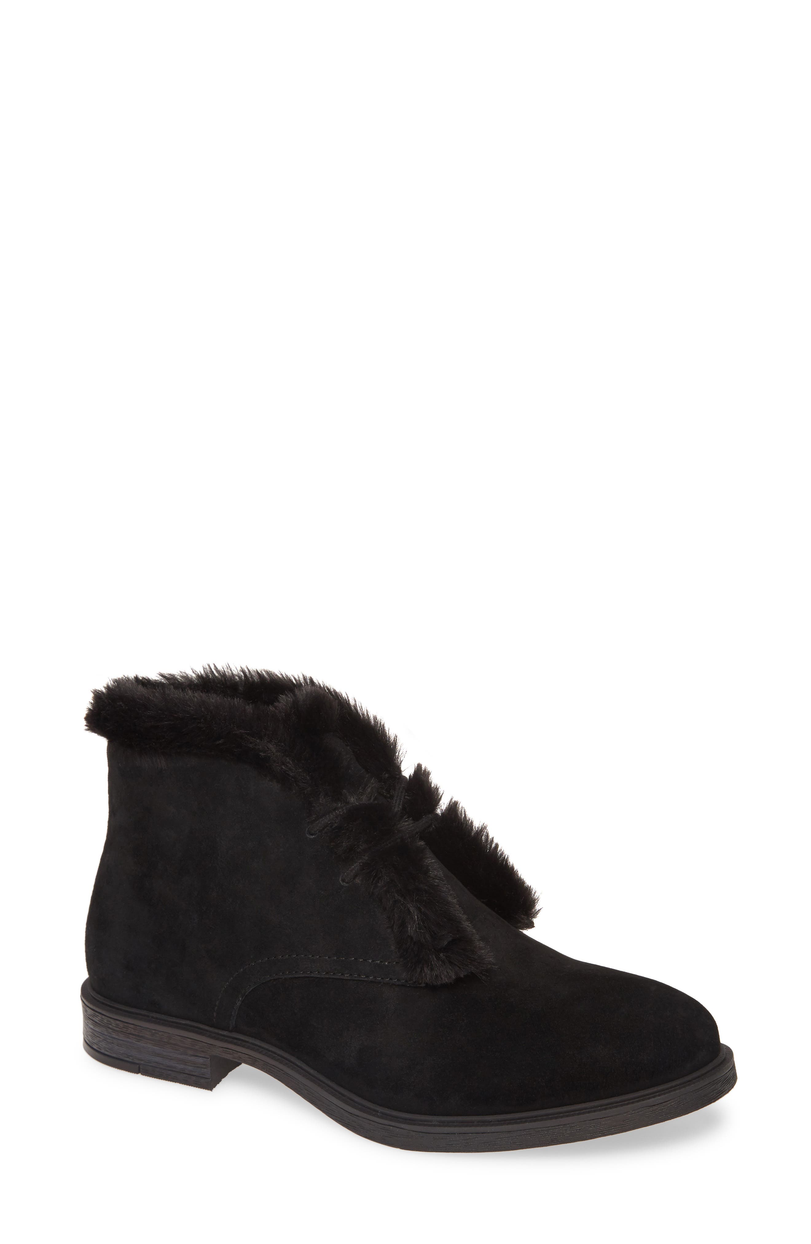 Hush Puppies<sup>®</sup> Bailey Faux Fur Lined Chukka Boot, Main, color, 
