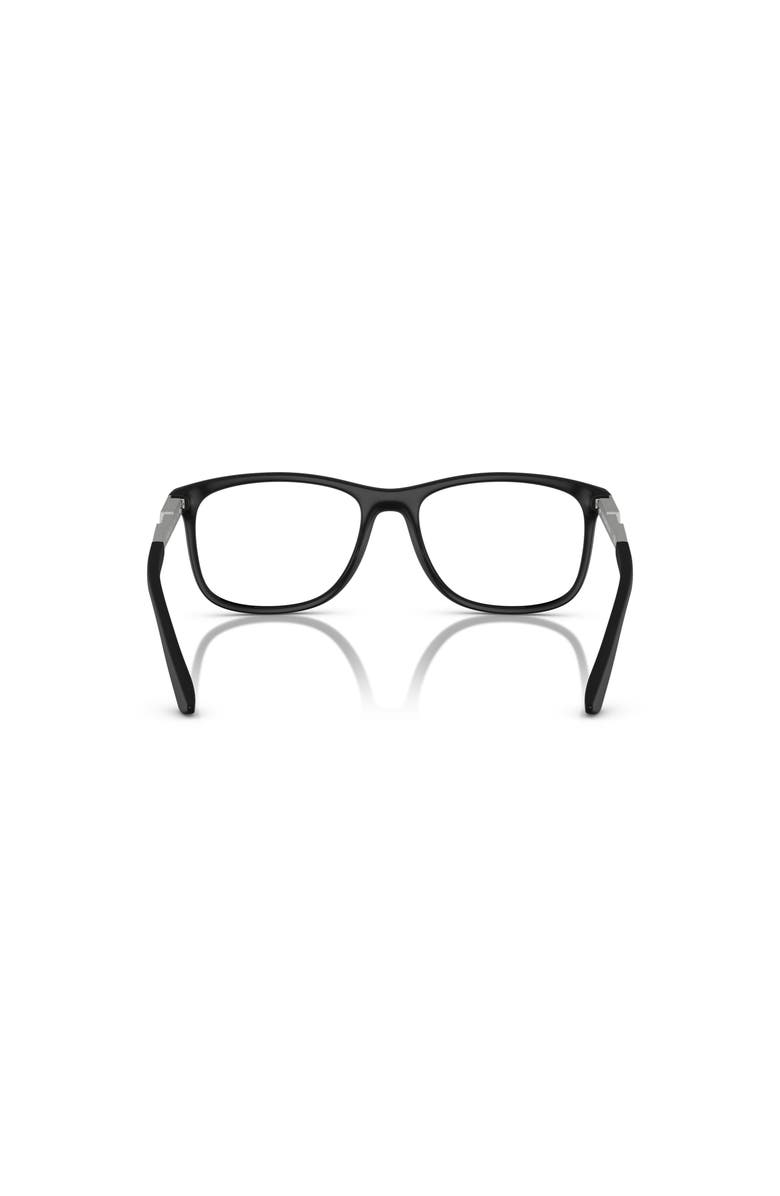 Emporio Armani 55mm Rectangle optical glasses, Alternate, color, Black
