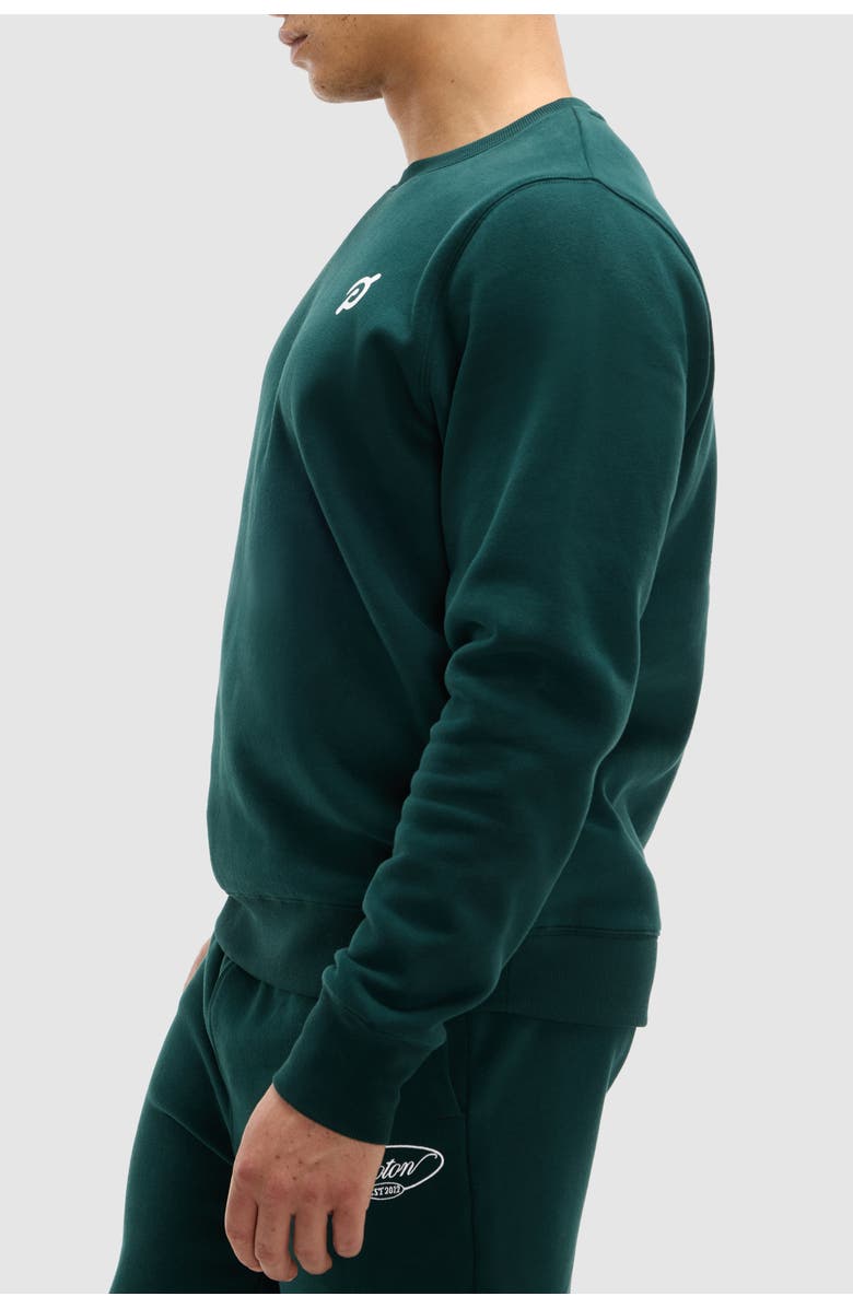 Peloton Soft Fleece Crewneck Sweatshirt, Alternate, color, Pine