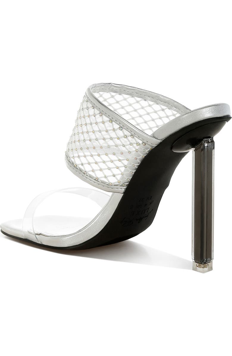 LONDON RAG Salween Clear Strap Stiletto Sandal, Alternate, color, Silver
