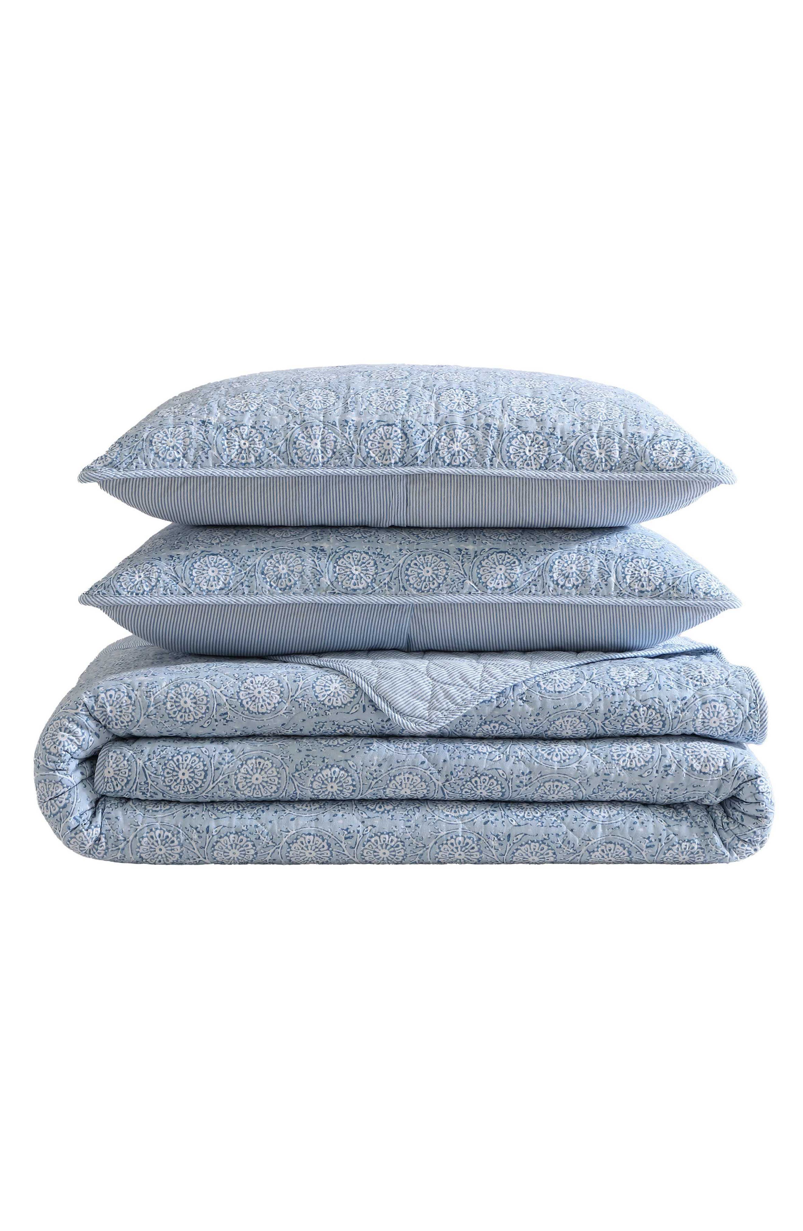 Nautica Floral Park Cotton Quilt Set