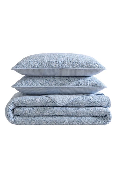 Floral Park Cotton Quilt Set