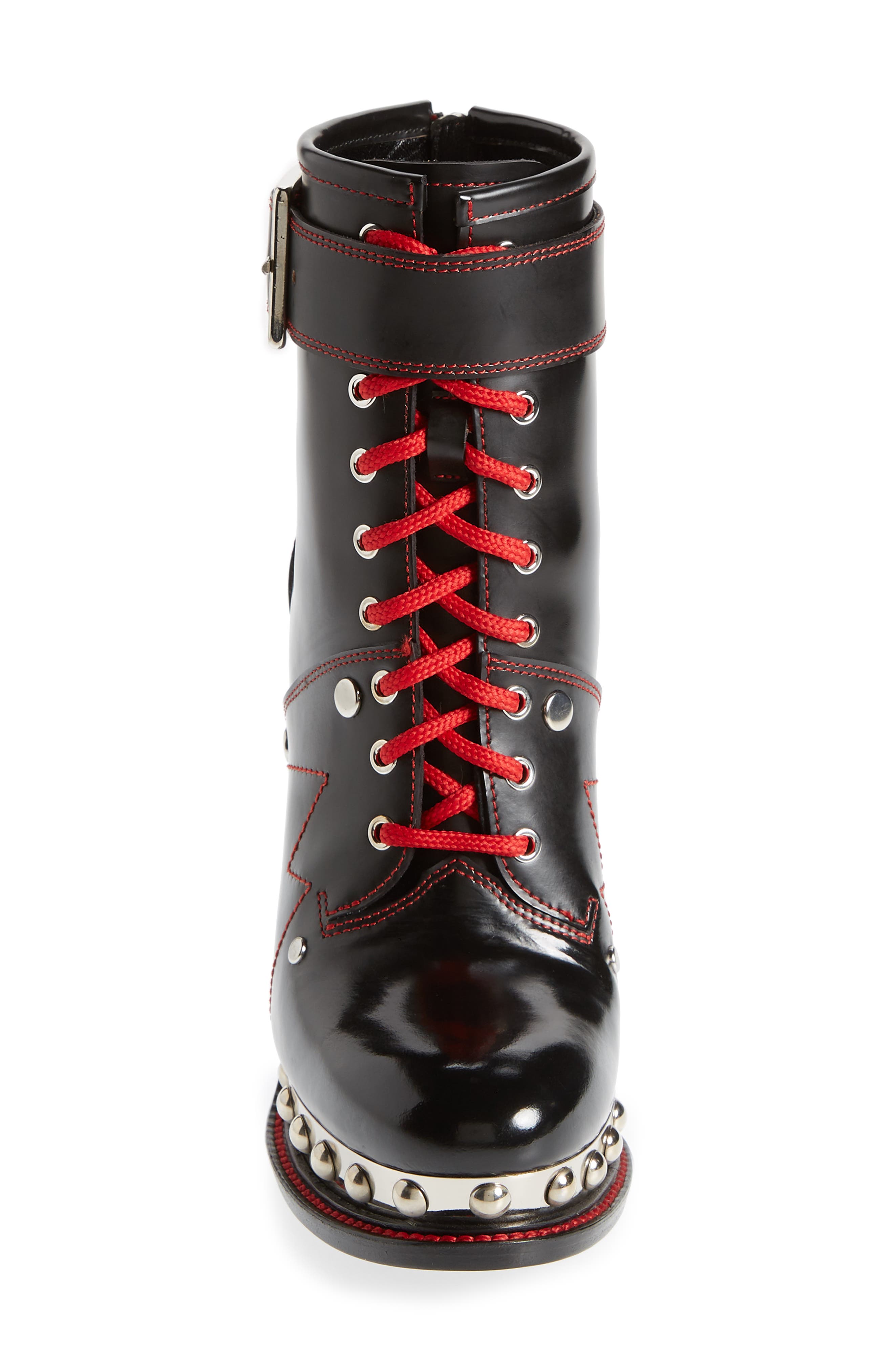McQueen Alexander McQueen XXMM Lace-Up Platform Bootie, Alternate, color, 