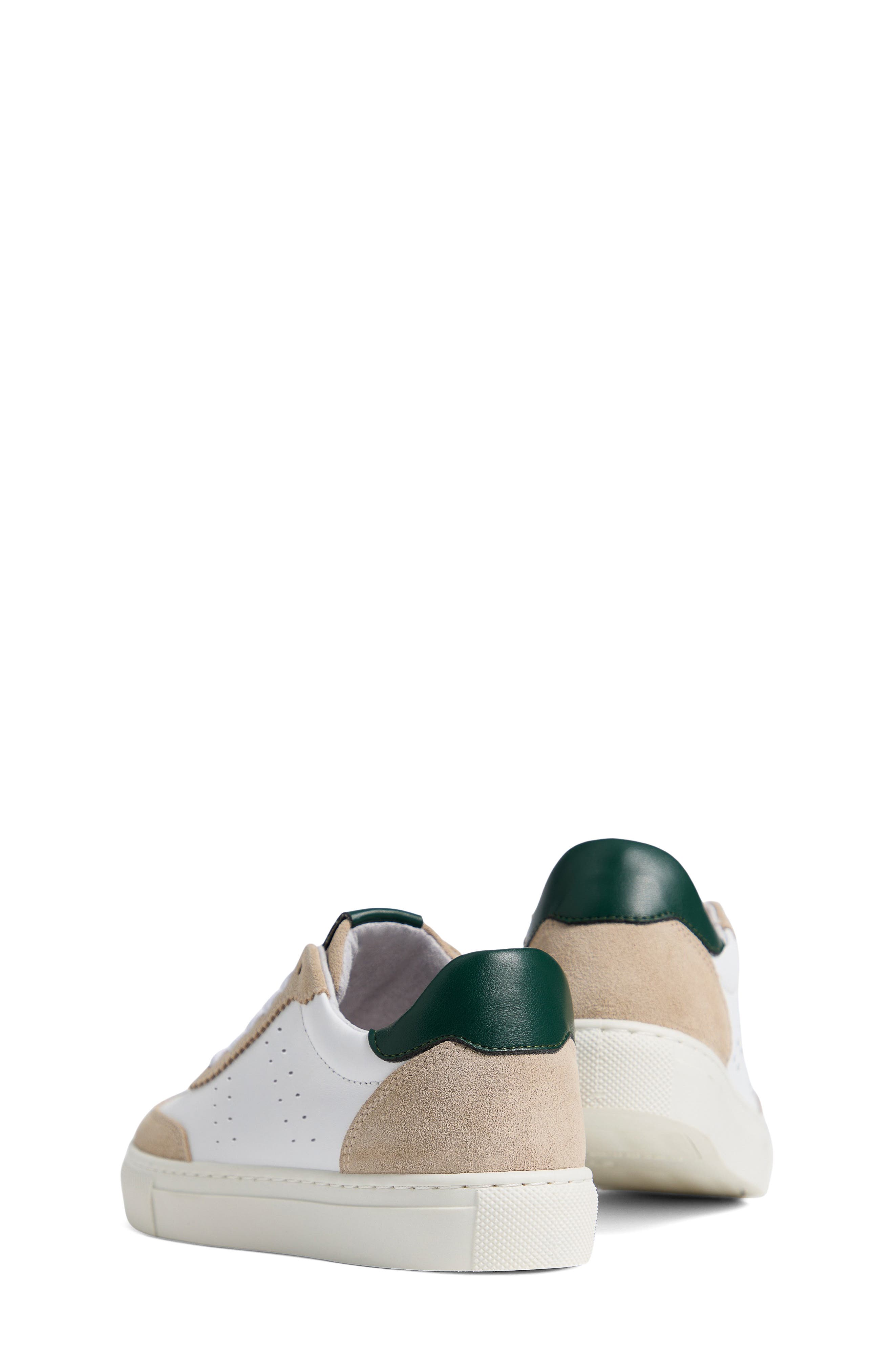 NeroGiardini Retro Low Top Sneaker, Alternate, color, White/ Taupe/ Green