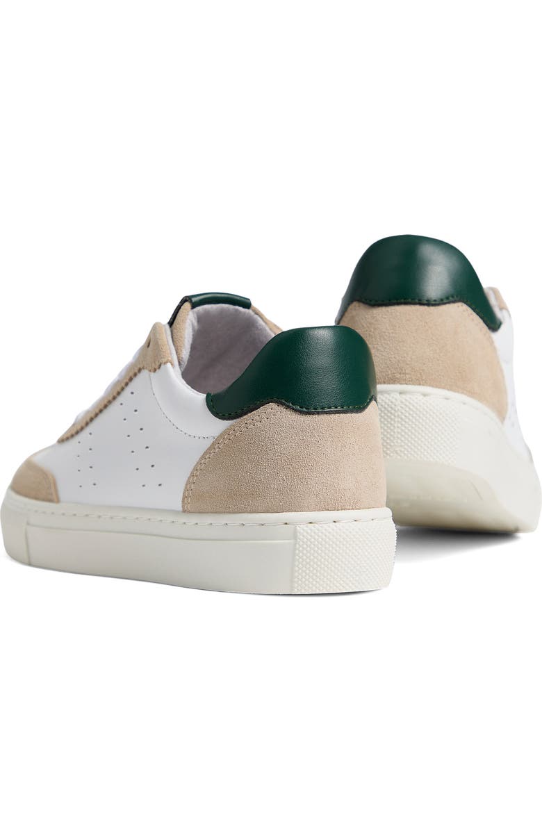 NeroGiardini Retro Low Top Sneaker, Alternate, color, White/ Taupe/ Green