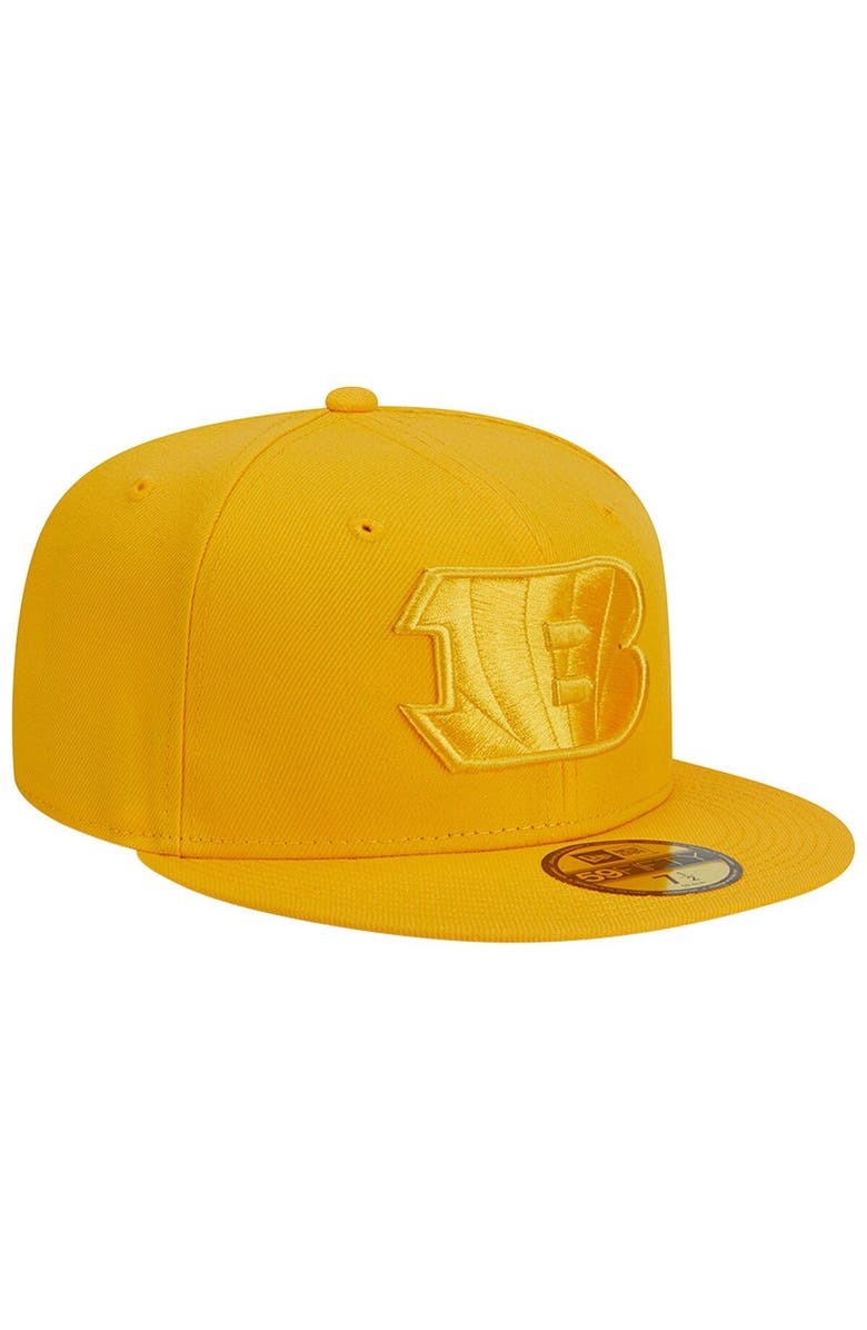 New Era Men's New Era Gold Cincinnati Bengals Color Pack 59FIFTY Fitted Hat, Alternate, color, 