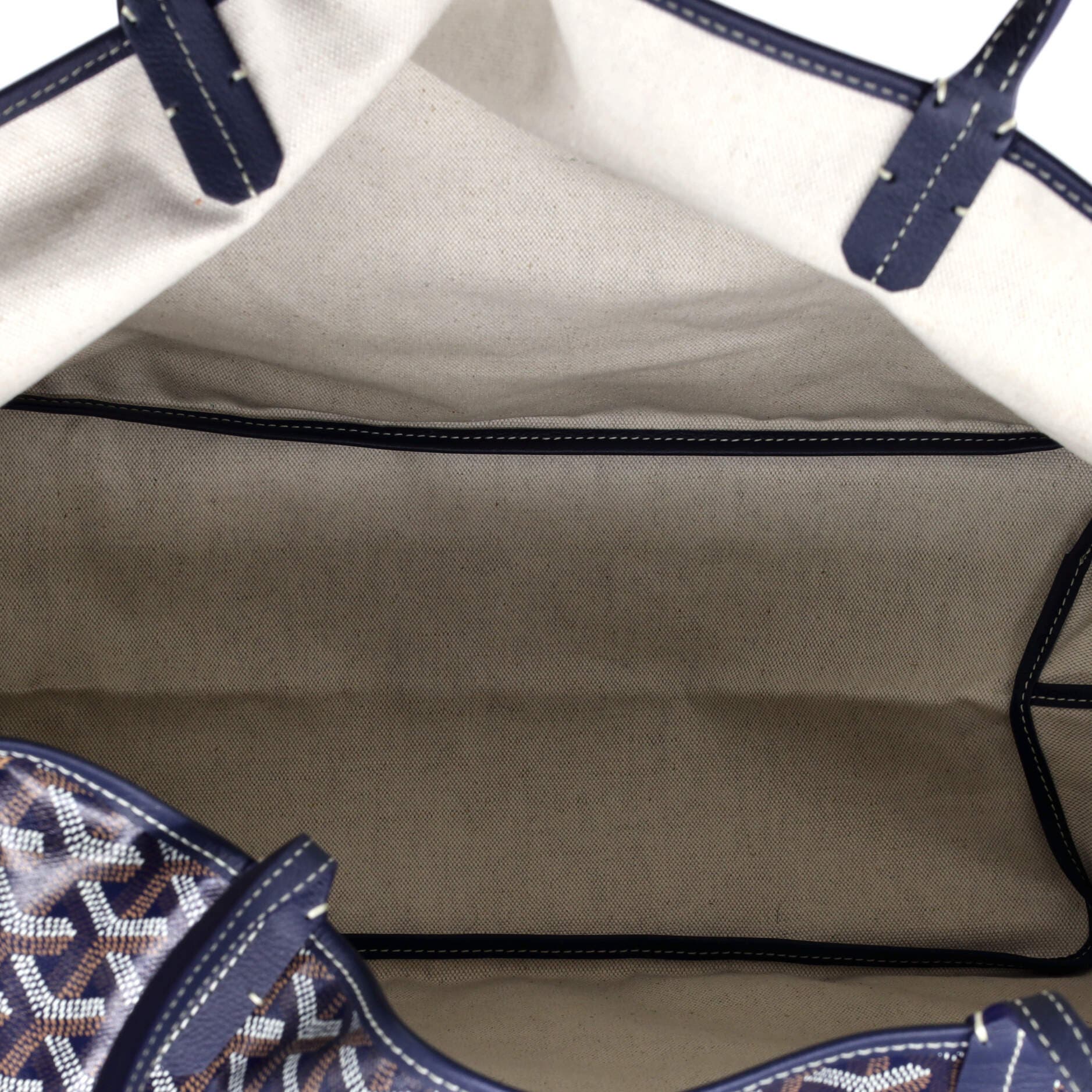 Pre-Owned Goyard Saint Louis Tote Coated Canvas GM, Alternate, color, Blue