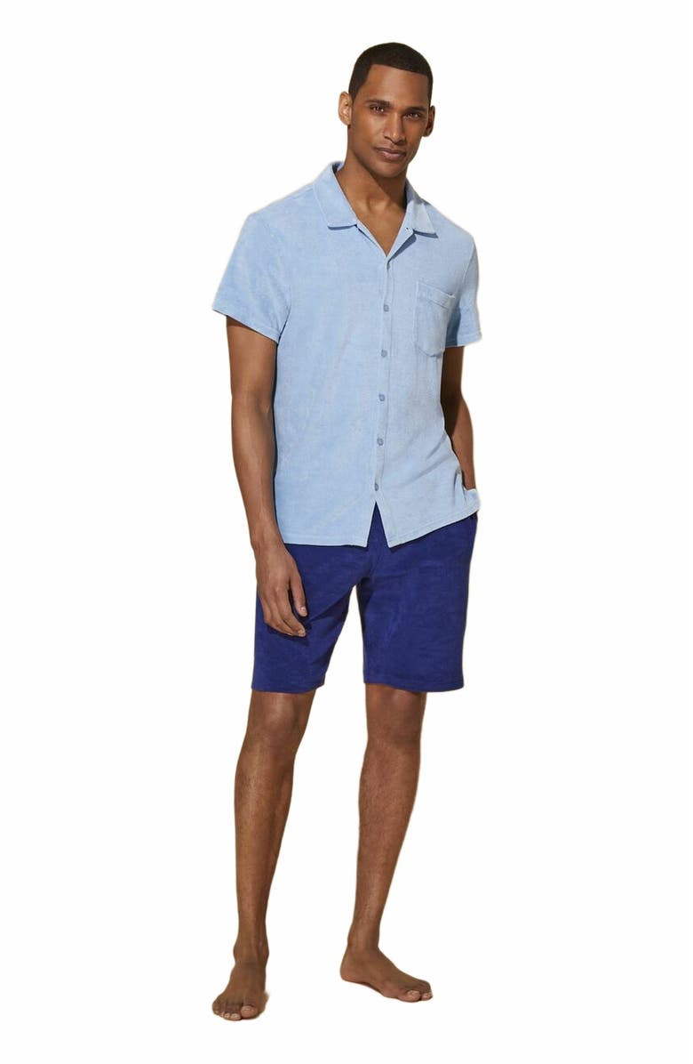 Vilebrequin Men's Bowling Terry Mineral Dye Shirt, Main, color,