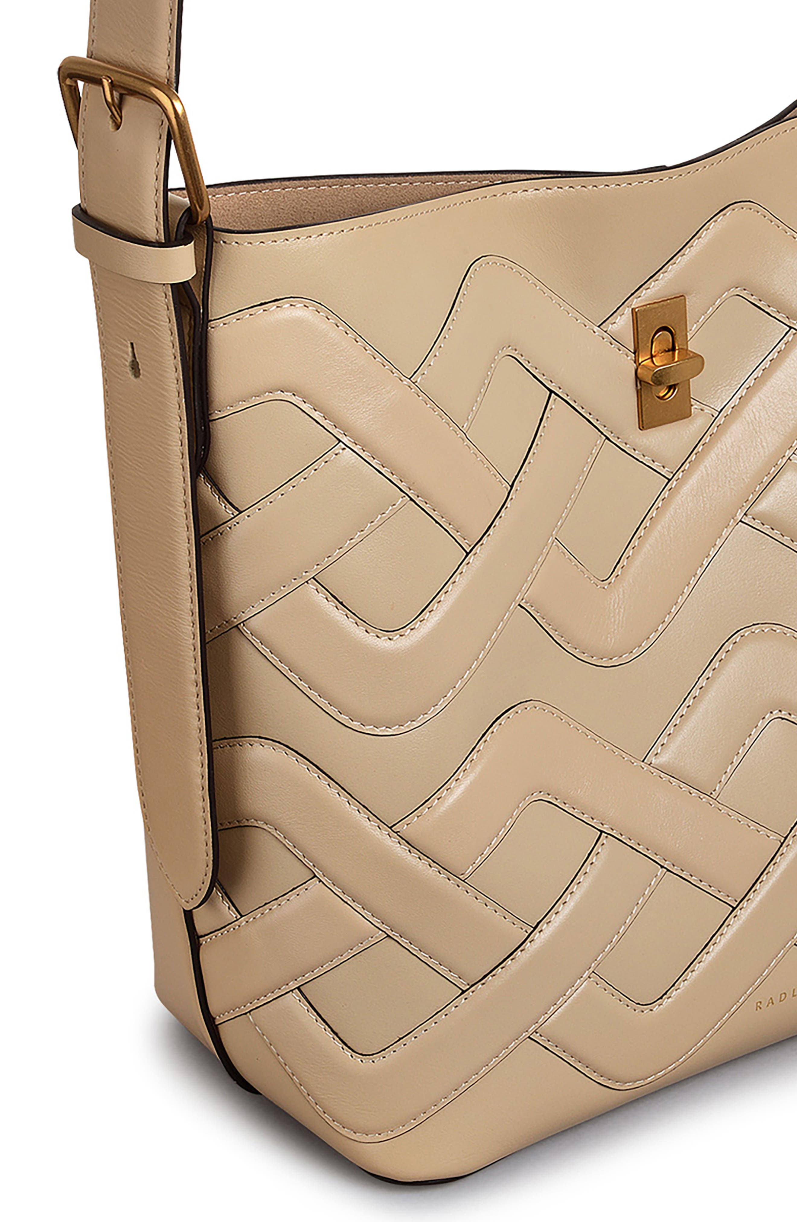 Radley Threadneedle Street Bucket Bag, Alternate, color, Stone