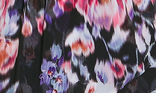 Guess Seda Floral Print Long Sleeve Dress In Secret Admirer Print