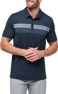 TravisMathew State of the Art Stripe Piqué Golf Polo