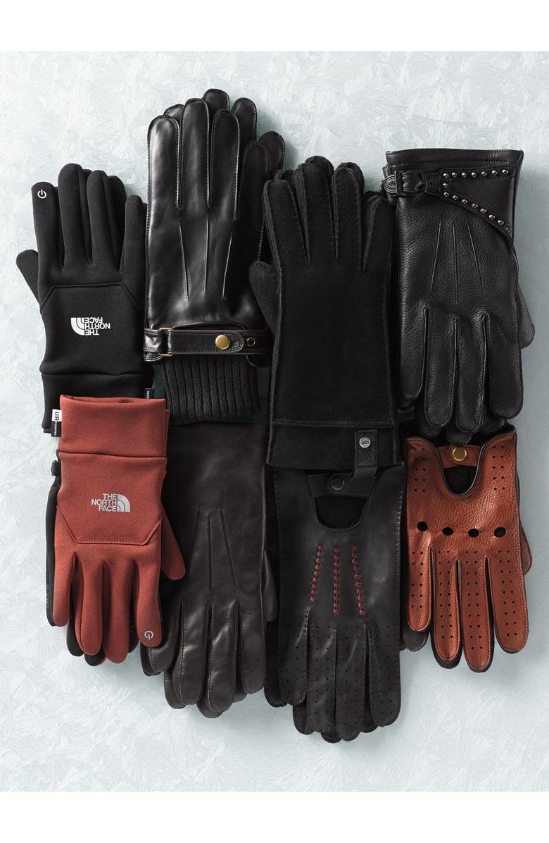 John Varvatos Star USA Deerskin Driving Gloves, Alternate, color, 