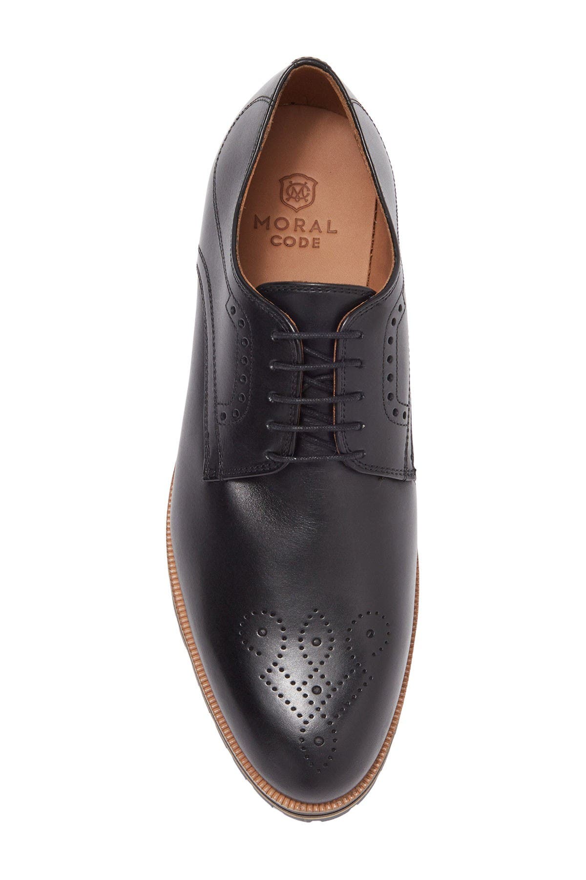 MORAL CODE Mayson Leather Medallion Derby, Alternate, color, 