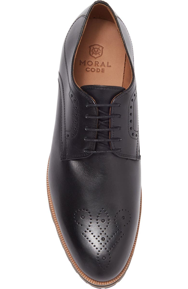 MORAL CODE Mayson Leather Medallion Derby, Alternate, color,