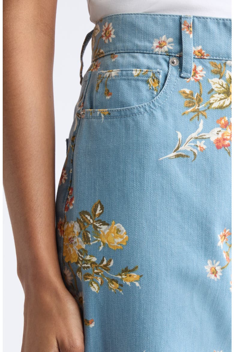 Taylor High Waist Wide Leg Jeans, Alternate, color, GARDEN BOUQUET