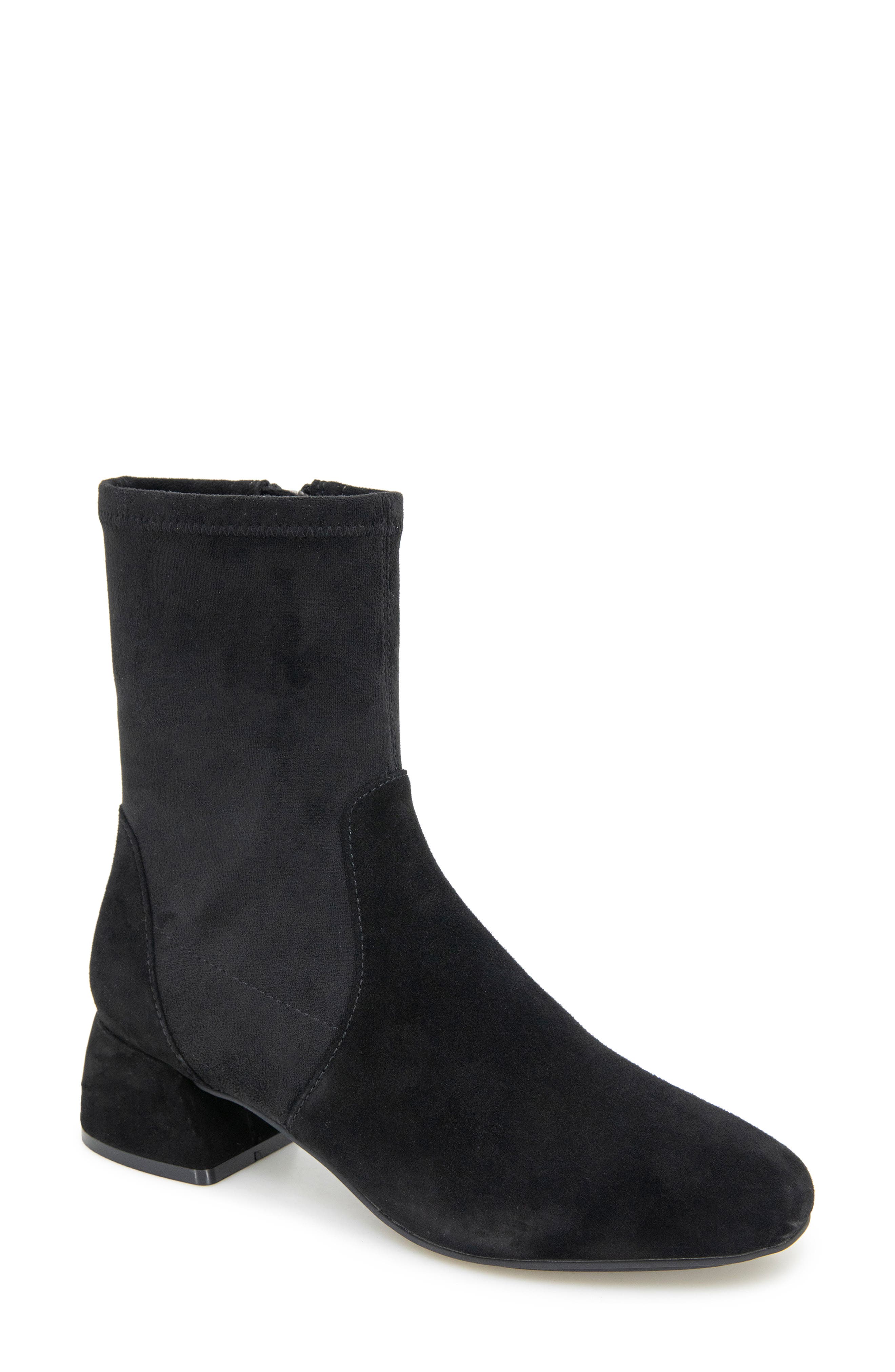 Gentle Souls Elly Bootie, Main, color, Black Suede