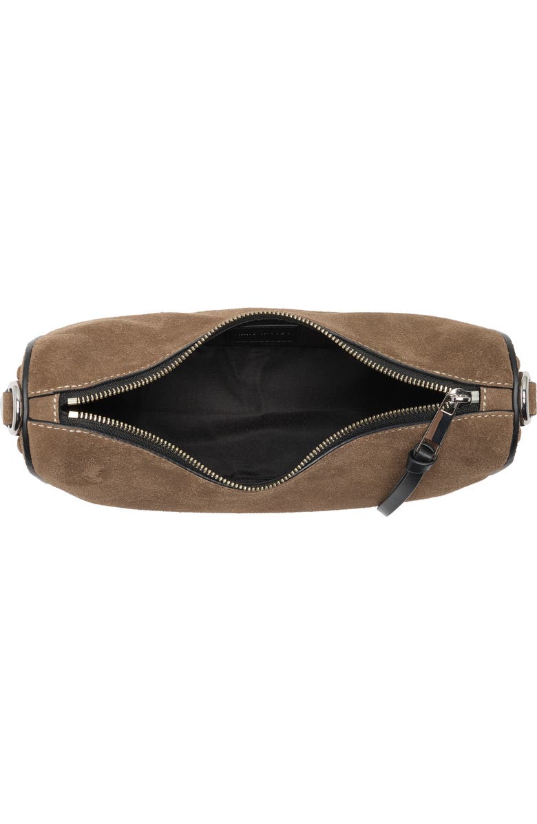 Marc Jacobs Suede Drifter Small Convertible Shoulder Bag, Alternate, color, Concrete