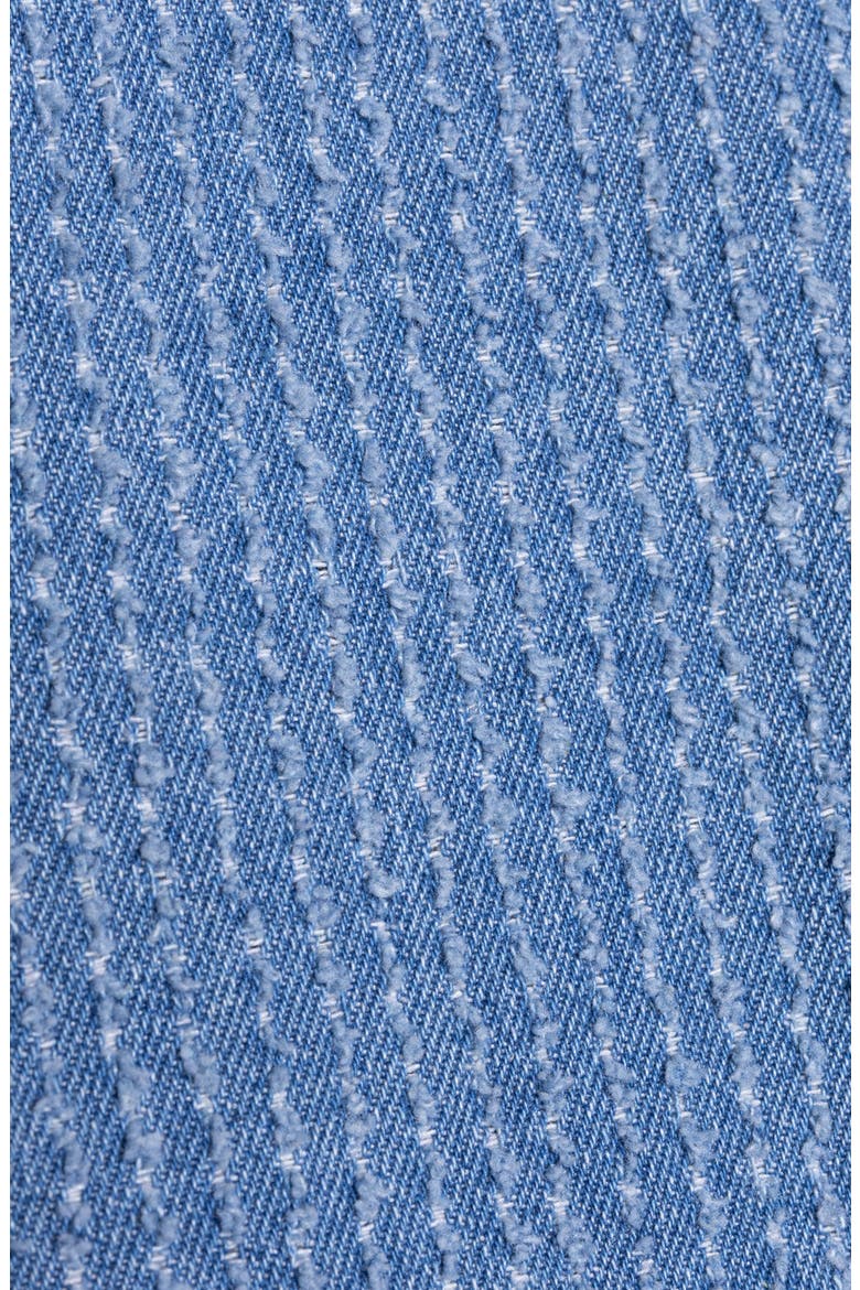 High Waist Stripe Wide Leg Jeans, Alternate, color, BLUE