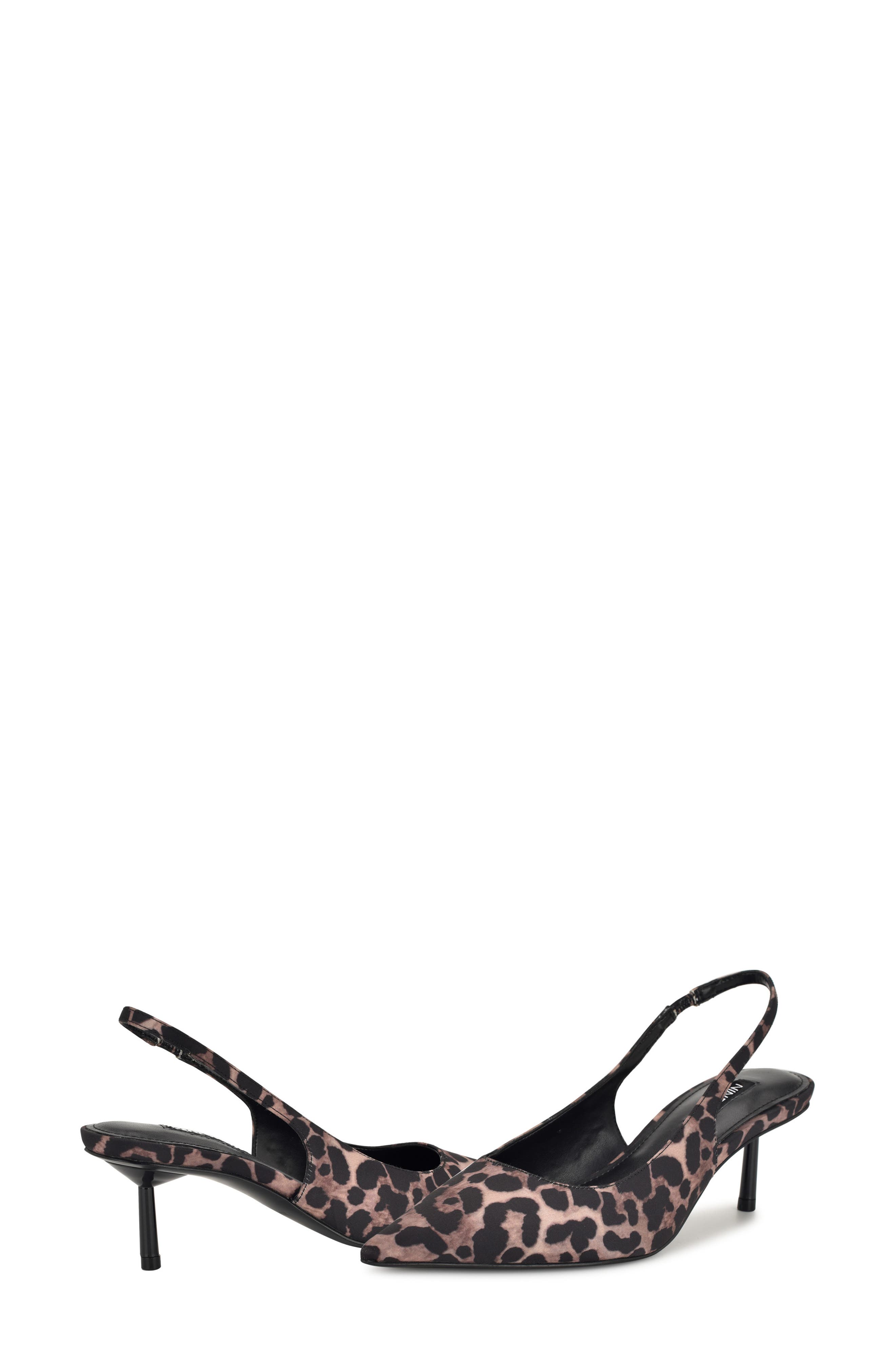 Nine West Hunny Slingback Pointed Toe Pump, Alternate, color, Dark Natural