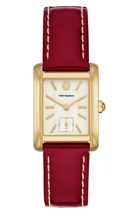The Eleanor Leather Band Watch, 24.7mm x 33.5mm