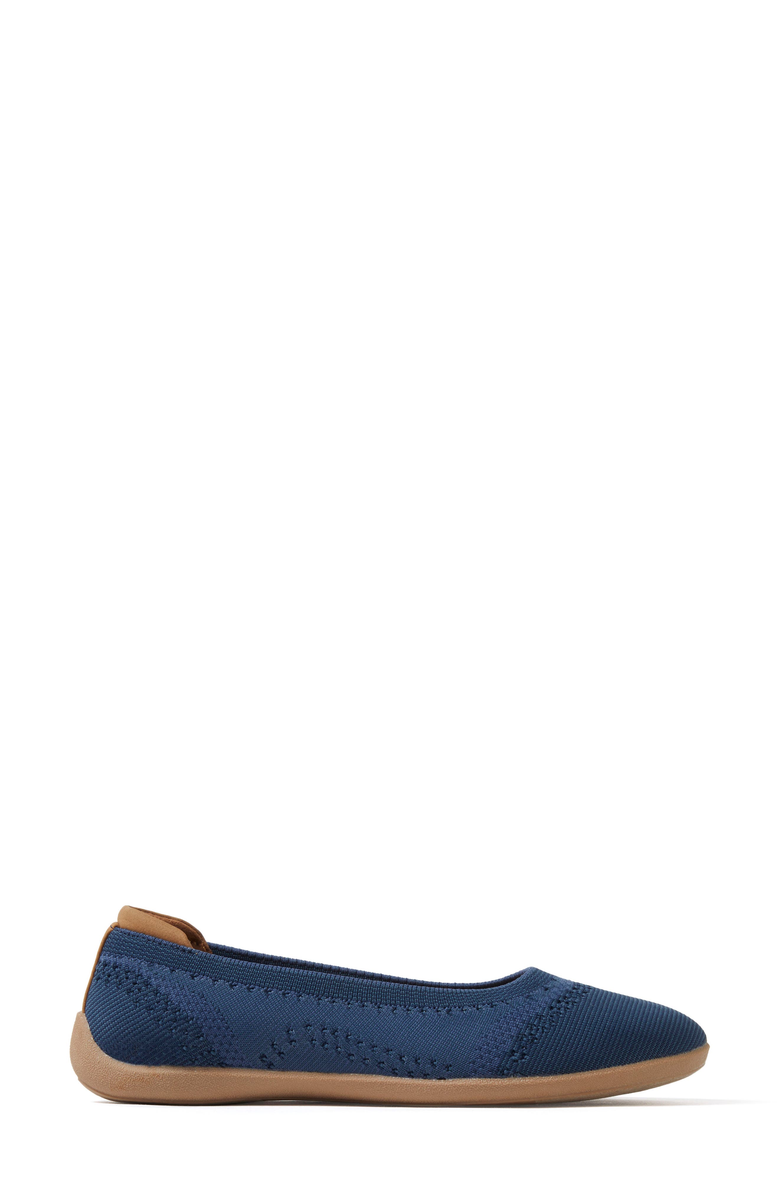 Misty Ballet Flat, Alternate, color, NAVY 2