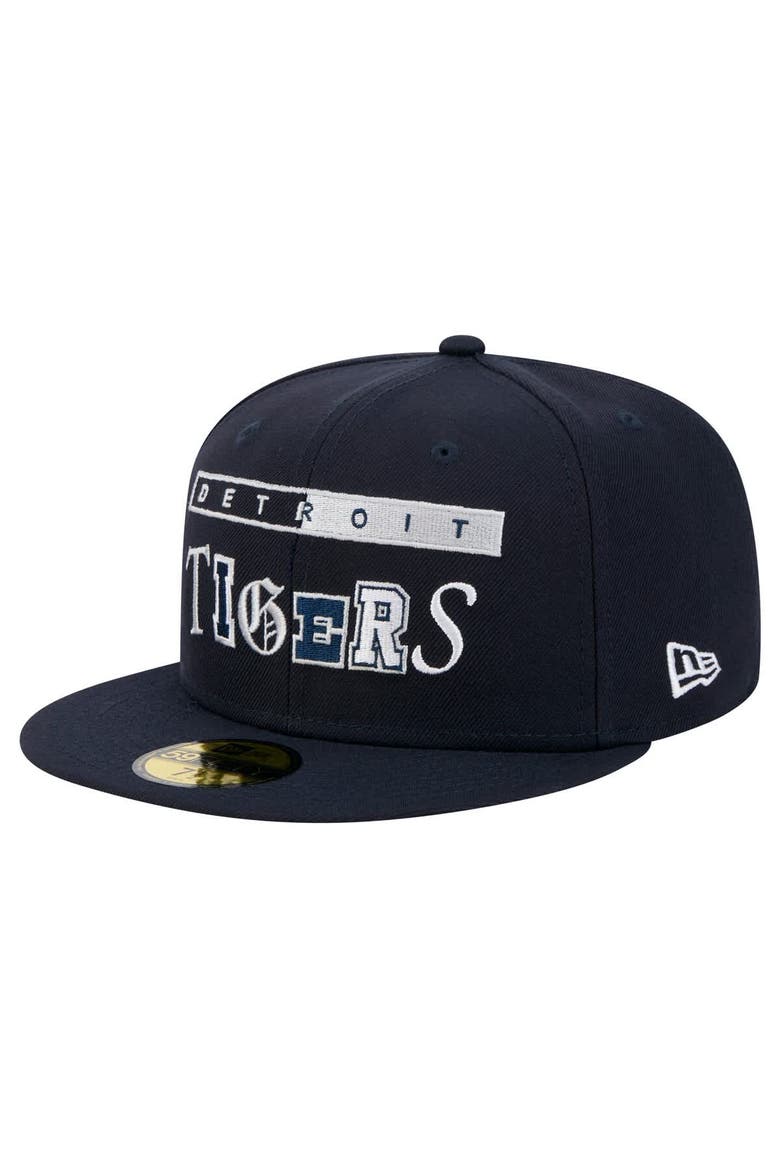 Men's New Era Navy Detroit Tigers Ransom 59FIFTY Fitted Hat, Main, color, Navy