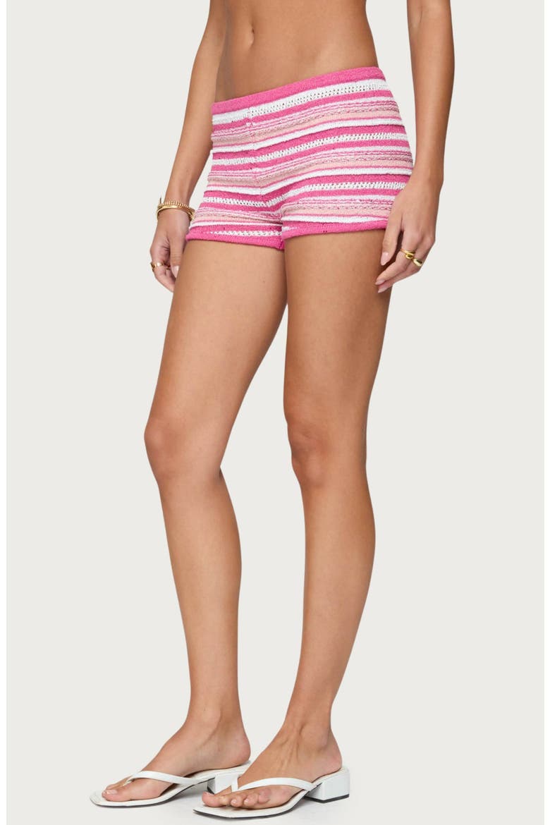 Stripe Knit Low Rise Shorts, Alternate, color, MIX