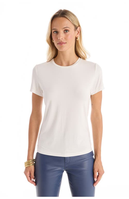The Noli Shop Amaya Ultra-soft T-shirt In White